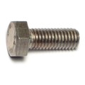 Midwest Fastener M8-1.25 Hex Head Cap Screw, 18-8 Stainless Steel, 20 mm L, 50 PK 55169